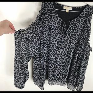 MICHAEL by Michael Kors Leopard Print top